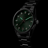 TAG Heuer Carrera Date 36mm Ladies Watch Green Diamond Dot