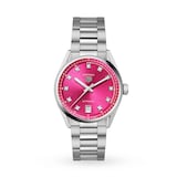 TAG Heuer Carrera Date 36mm Ladies Watch Pink Diamond Dot