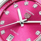 TAG Heuer Carrera Date 36mm Ladies Watch Pink Diamond Dot