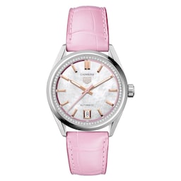 17382176 - Carrera Date 18k Rose Gold 36mm Ladies Watch