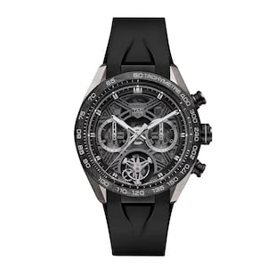 TAG Heuer Carerra Chronograph Tourbillon Extreme Sport 44mm Mens Watch Black