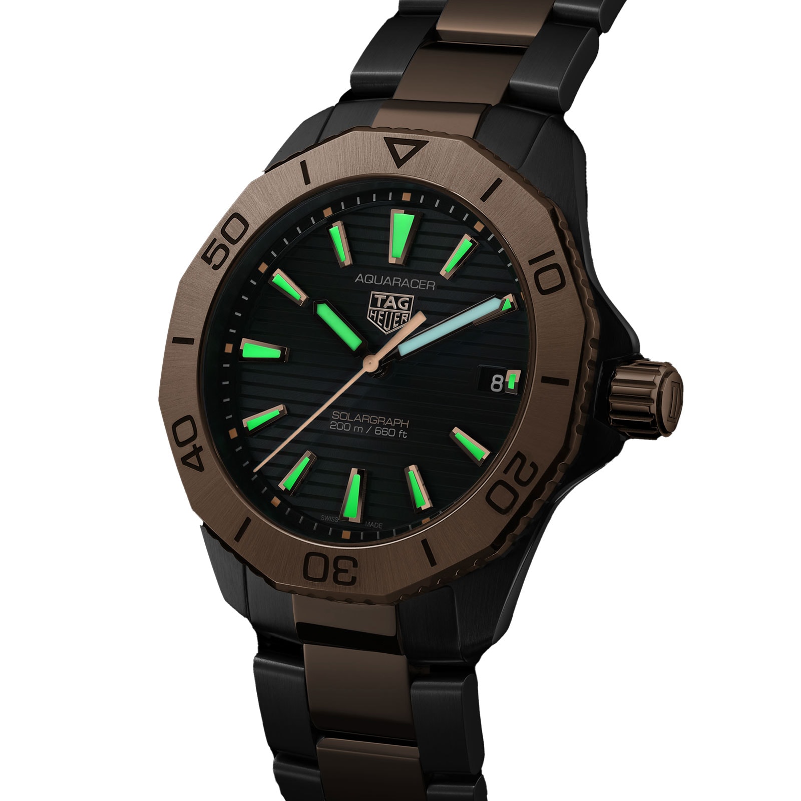 TAG Heuer Aquaracer Professional 200 Solargraph 40mm Mens Watch