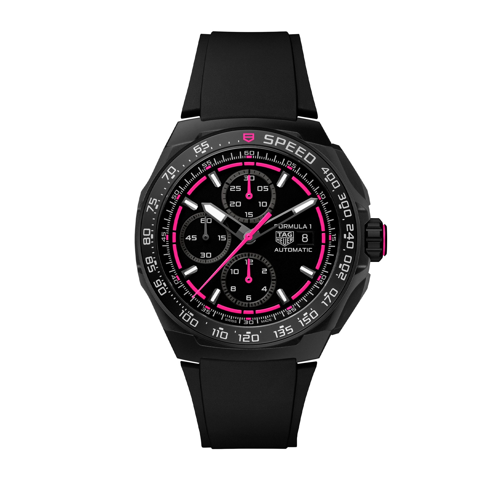 TAG Heuer Formula 1 Chronograph Limited Edition 44mm Mens Watch Black Pink TAG Heuer Formula 1 Chronograph Limited Edition 44mm Mens Watch Black Pink