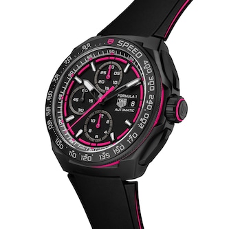 TAG Heuer Formula 1 Chronograph Limited Edition 44mm Mens Watch Black Pink