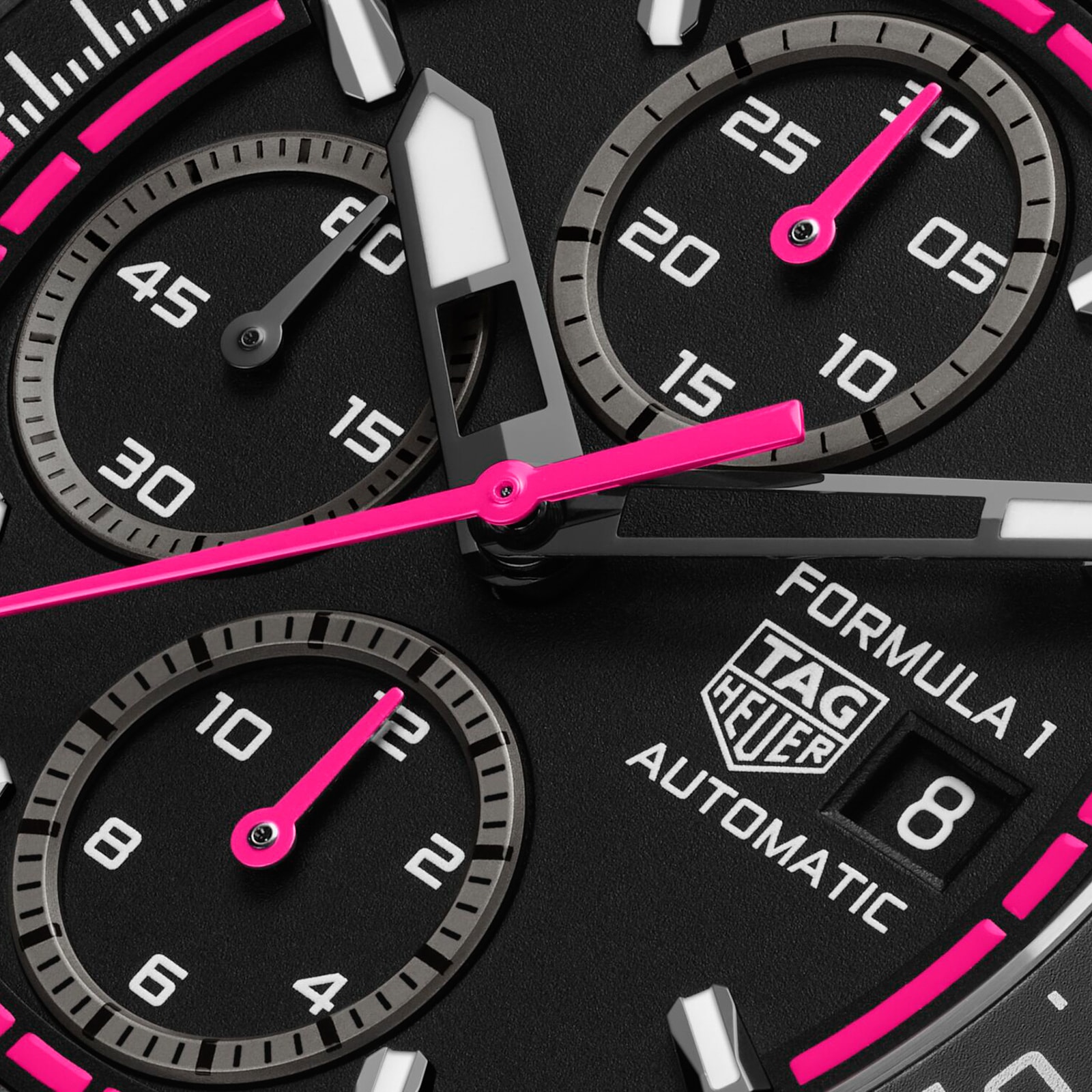 TAG Heuer Formula 1 Chronograph Limited Edition 44mm Mens Watch Black Pink