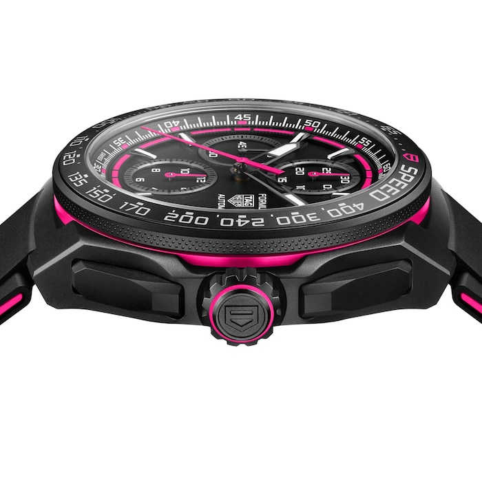 TAG Heuer Formula 1 Chronograph Limited Edition 44mm Mens Watch Black Pink