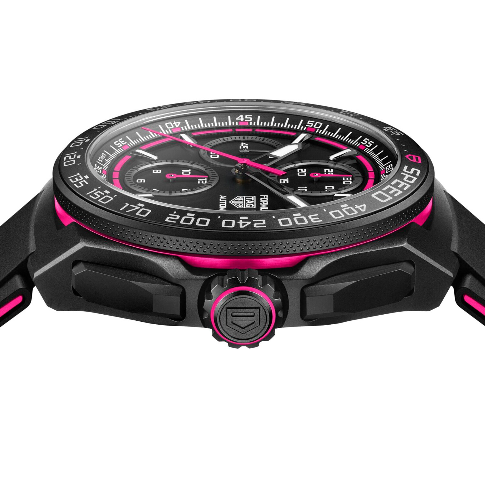 TAG Heuer Formula 1 Chronograph Limited Edition 44mm Mens Watch Black Pink