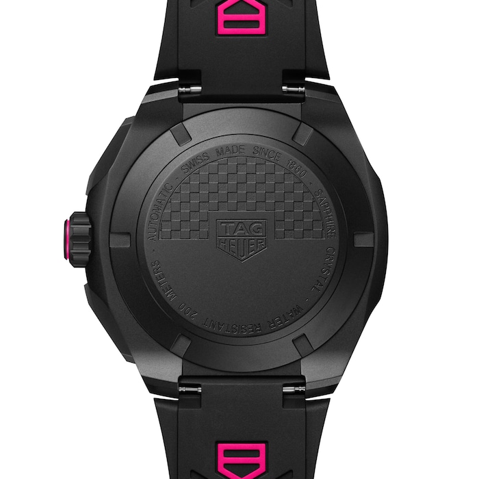 TAG Heuer Formula 1 Chronograph Limited Edition 44mm Mens Watch Black Pink