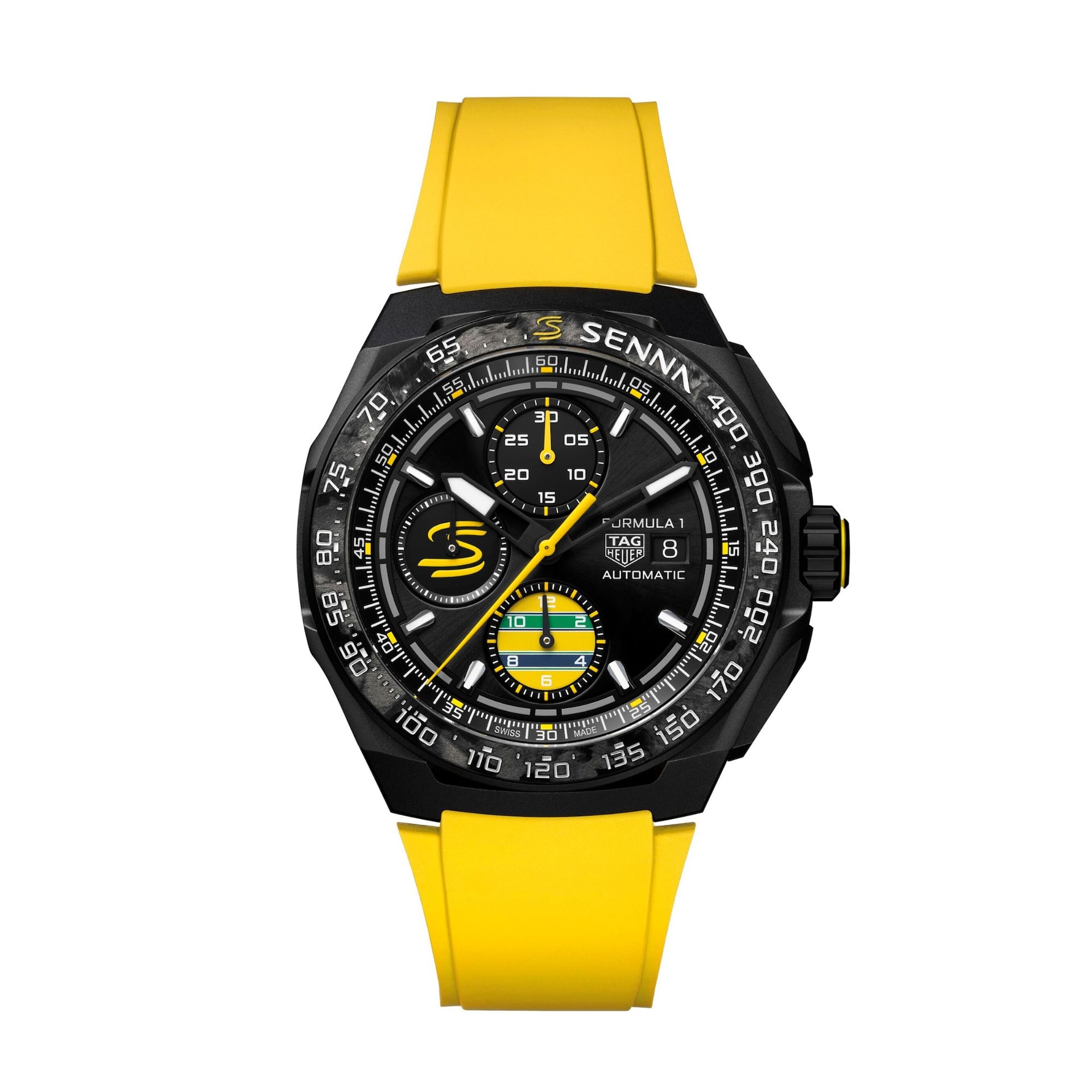 TAG Heuer Formula 1 Chronograph x Senna Special Edition 44mm Mens Watch