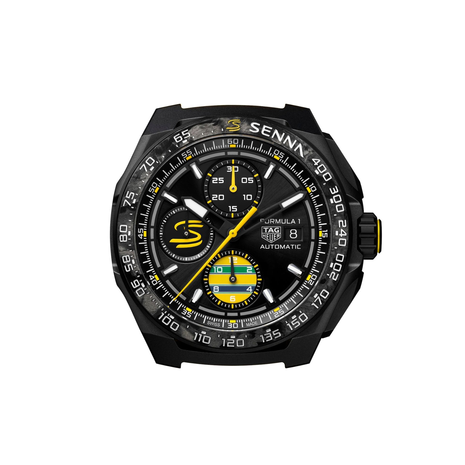 TAG Heuer Formula 1 Chronograph x Senna Special Edition 44mm Mens Watch