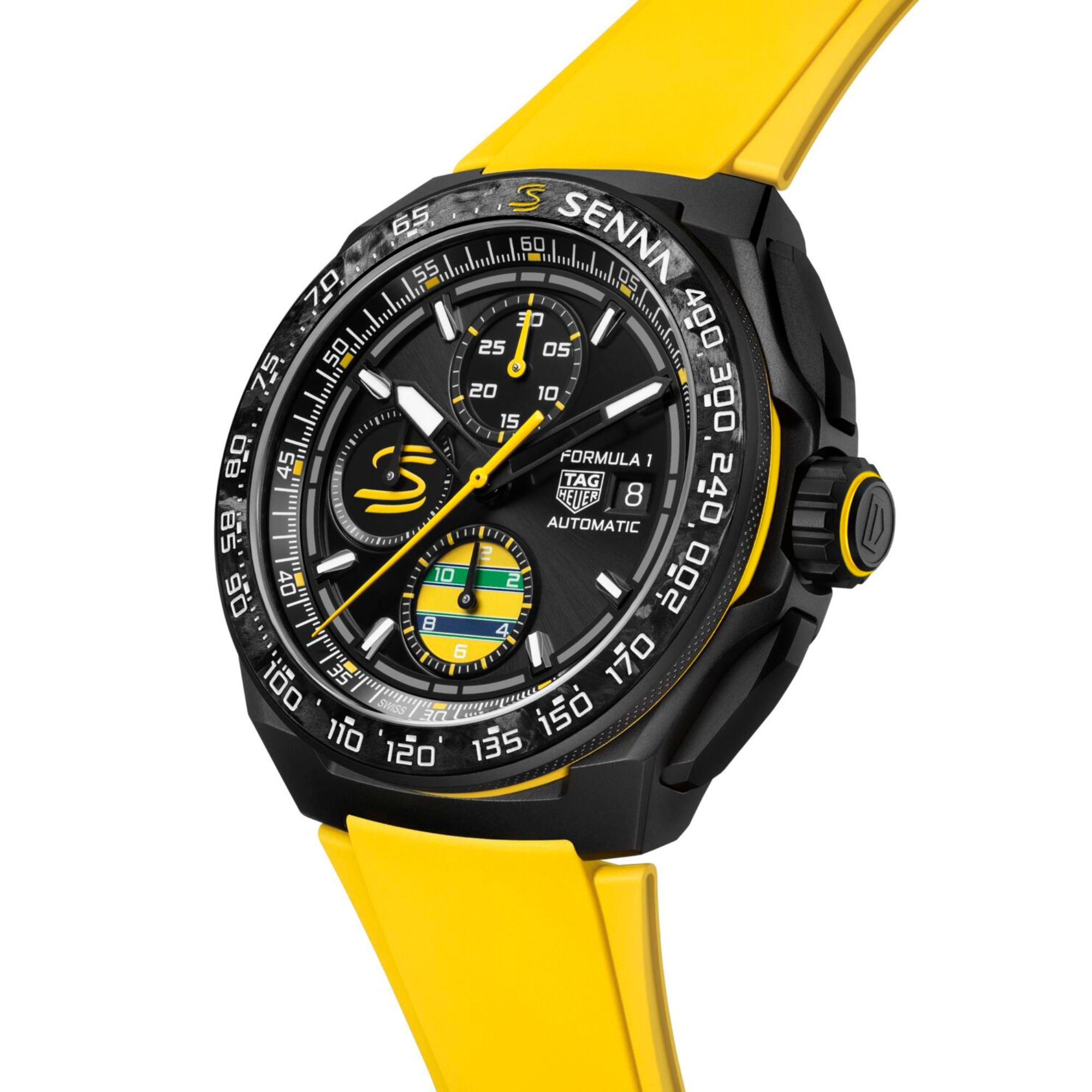 TAG Heuer Formula 1 Chronograph x Senna Special Edition 44mm Mens