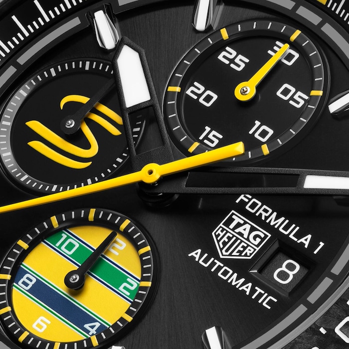 TAG Heuer Formula 1 Chronograph x Senna Special Edition 44mm Mens Watch