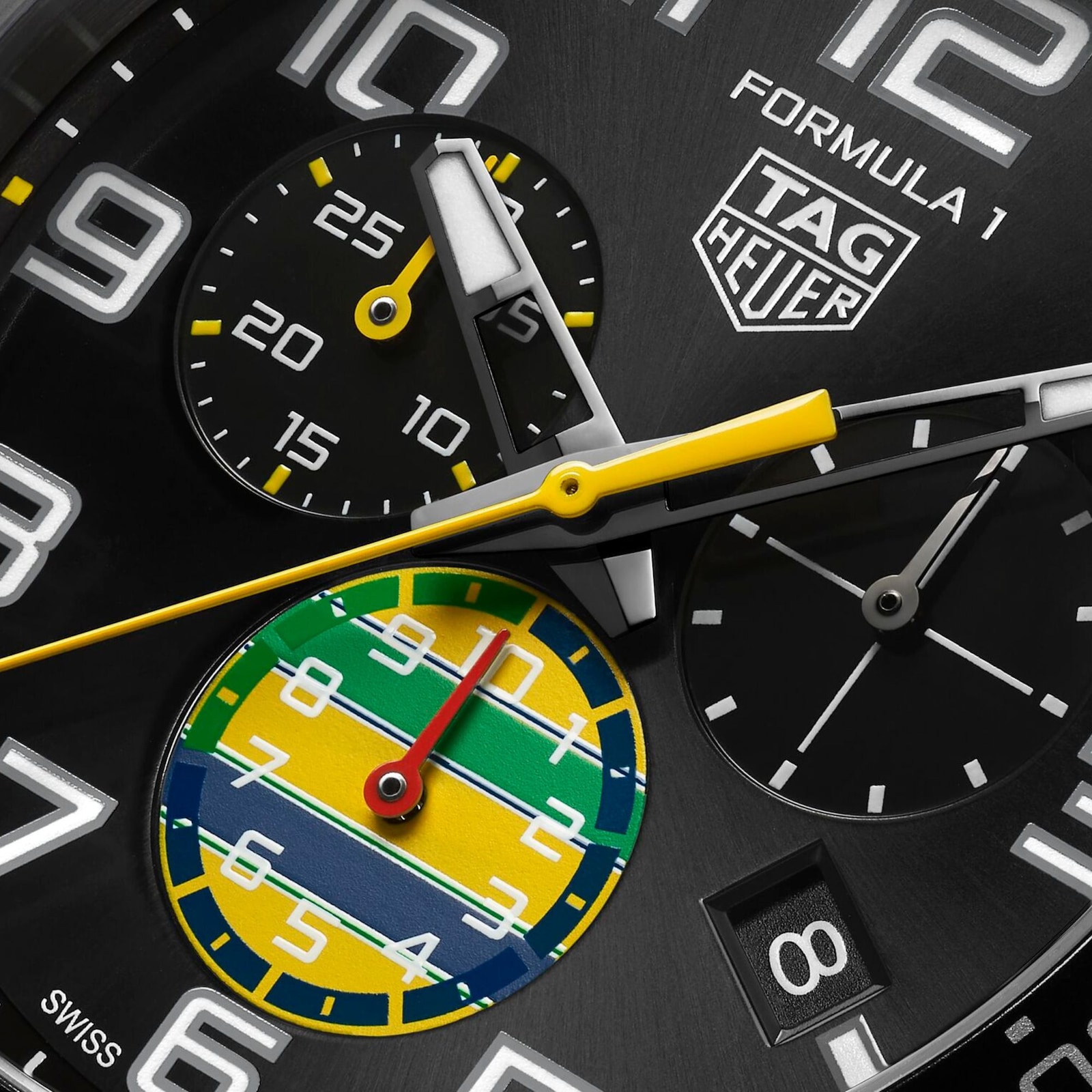 TAG Heuer Formula 1 Chronograph x Senna Special Edition 43mm Mens Watch