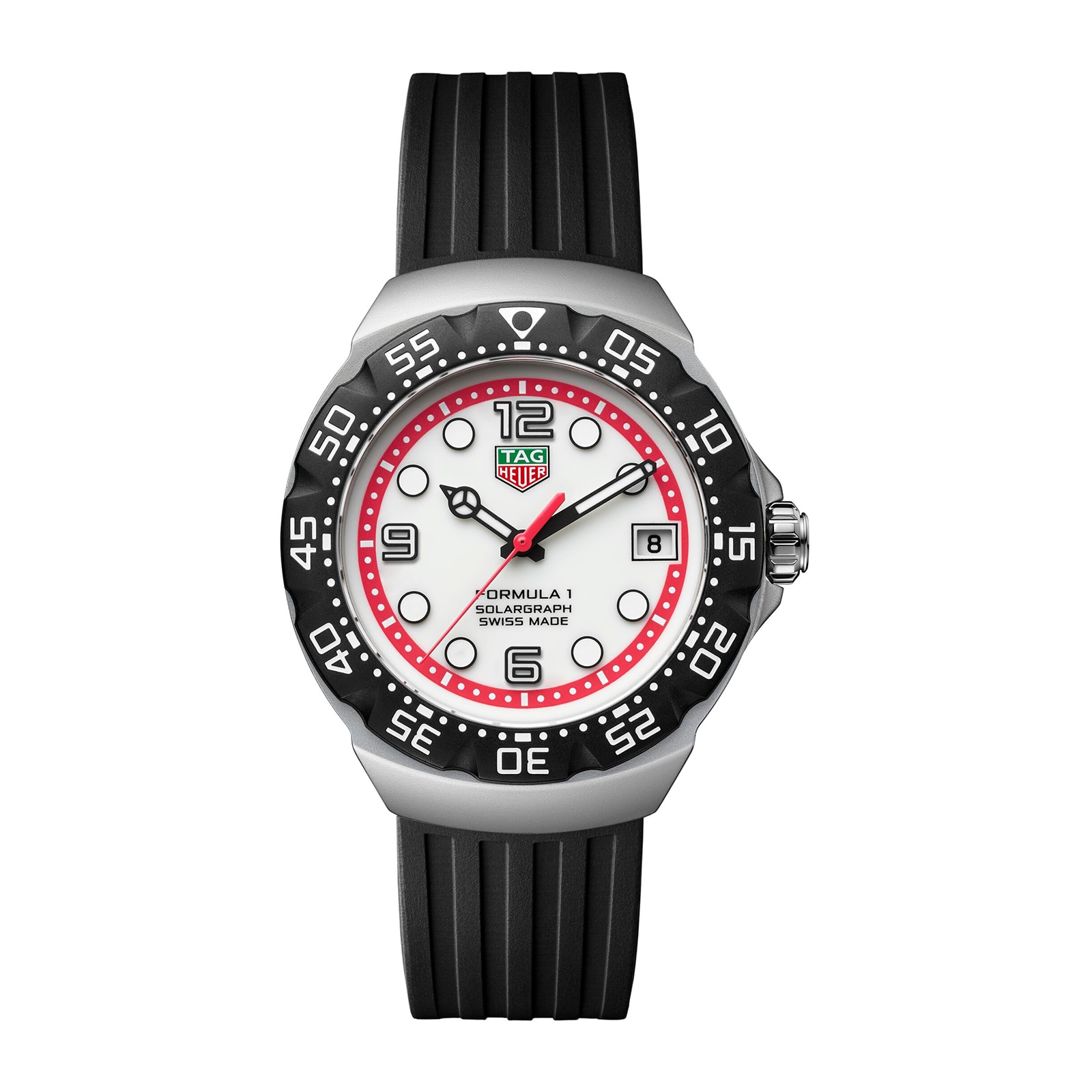 TAG Heuer Formula 1 Solargraph Limited Edition 38mm Mens Watch White