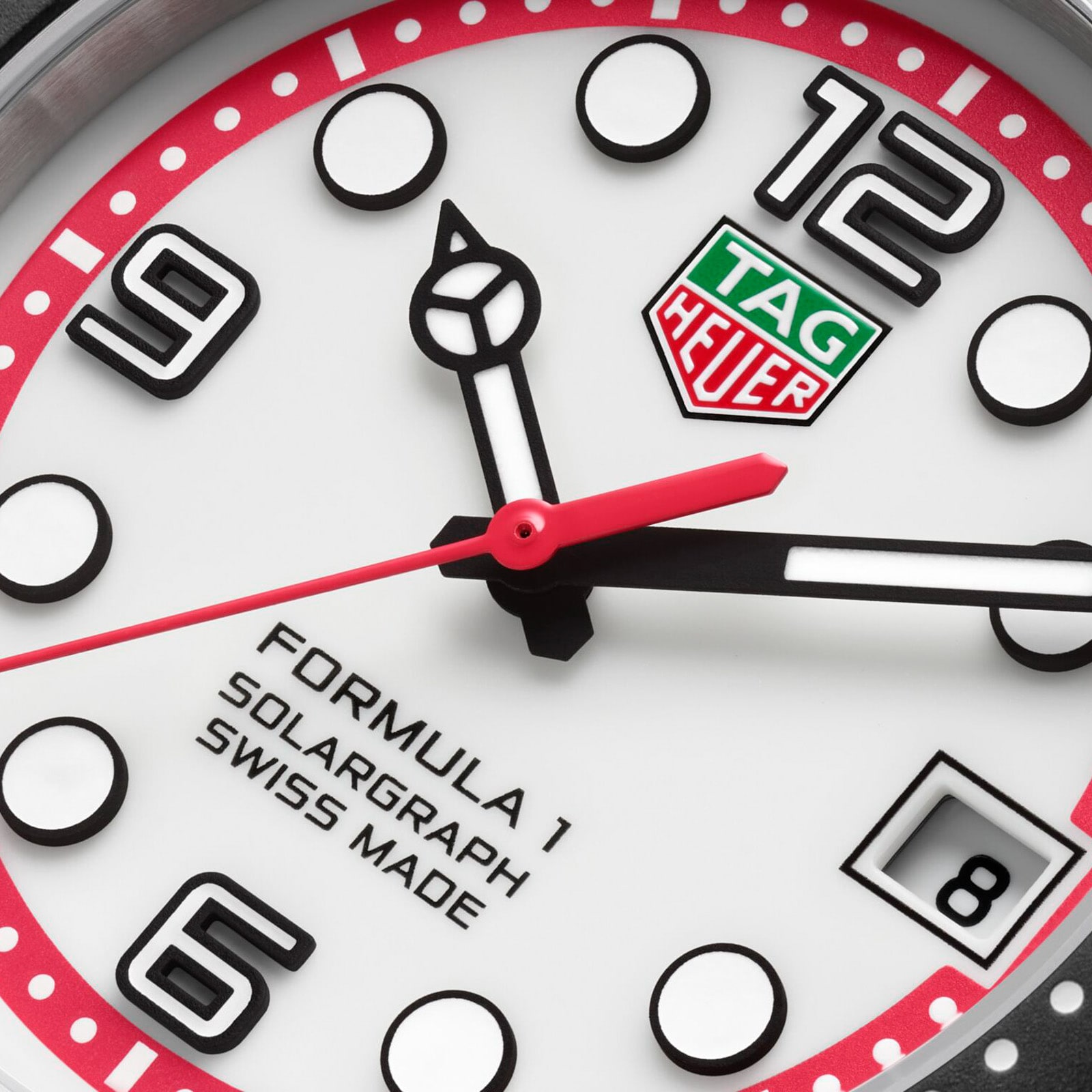 TAG Heuer Formula 1 Solargraph Limited Edition 38mm Mens Watch White