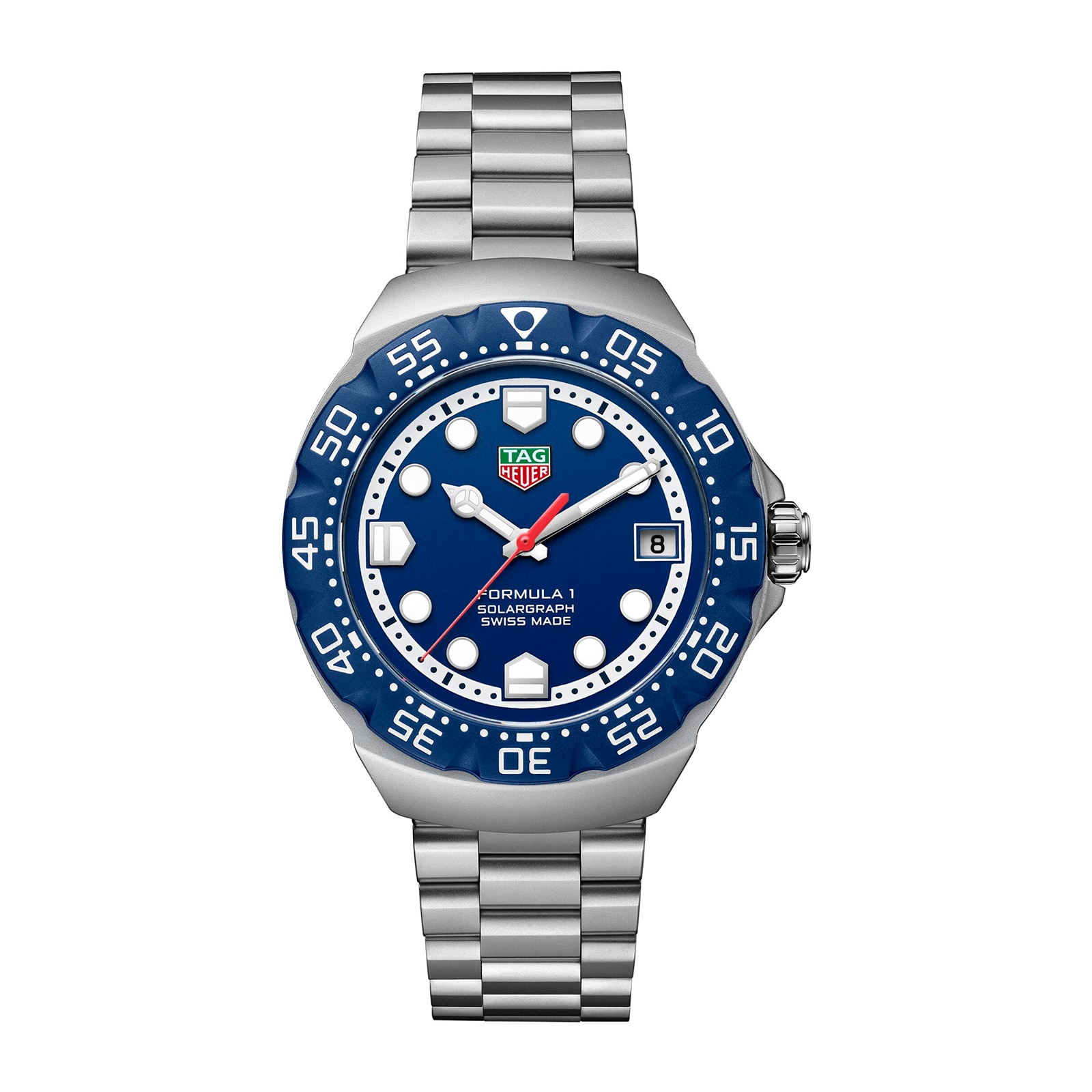 TAG Heuer Formula 1 Solargraph 38mm Mens Watch Blue TAG Heuer Formula 1 Solargraph 38mm Mens Watch Blue