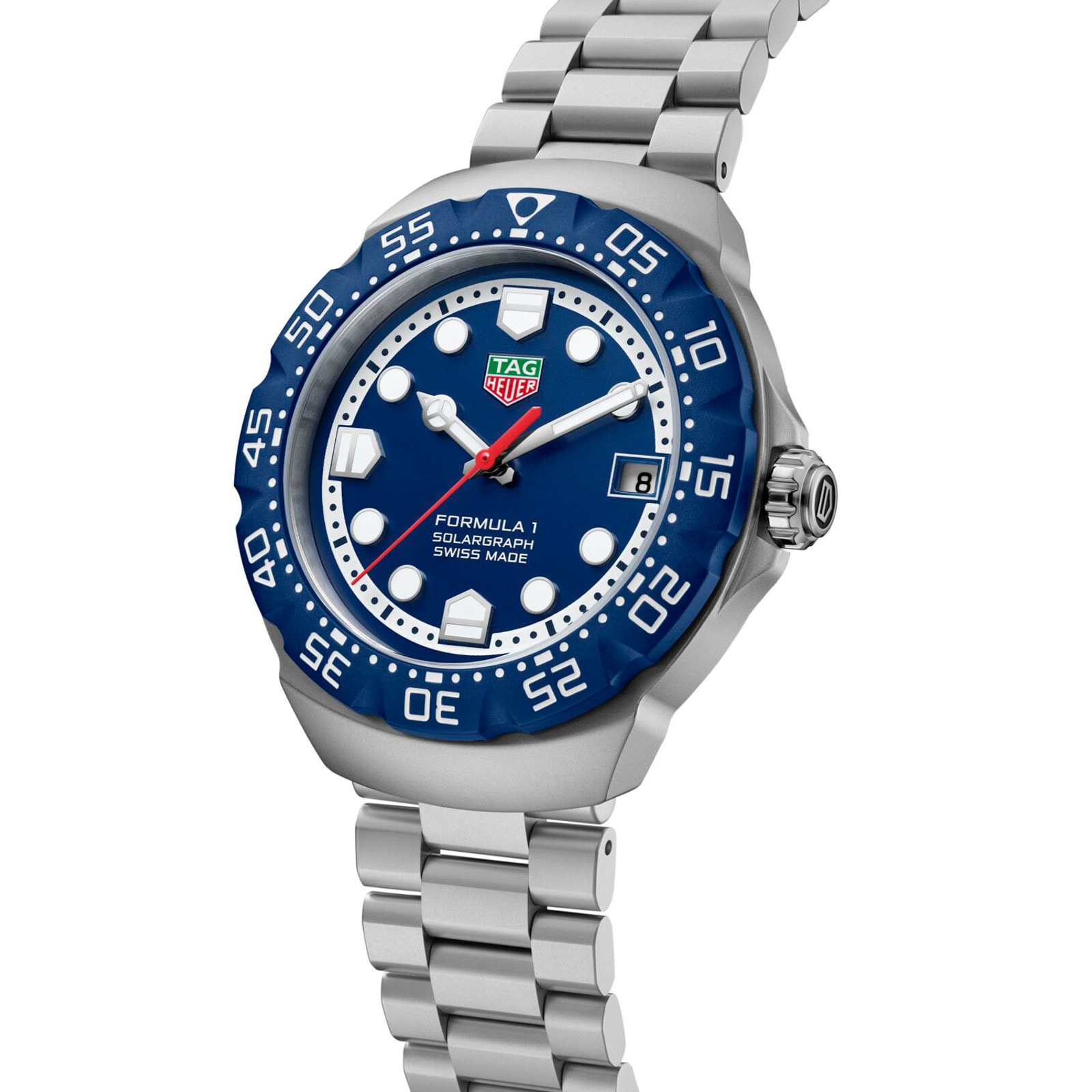 TAG Heuer Formula 1 Solargraph 38mm Mens Watch Blue
