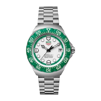 TAG Heuer Formula 1 Solargraph Limited Edition 38mm Mens Watch Green TAG Heuer Formula 1 Solargraph Limited Edition 38mm Mens Watch Green