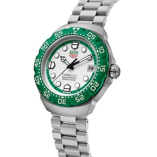 TAG Heuer Formula 1 Solargraph Limited Edition 38mm Mens Watch Green