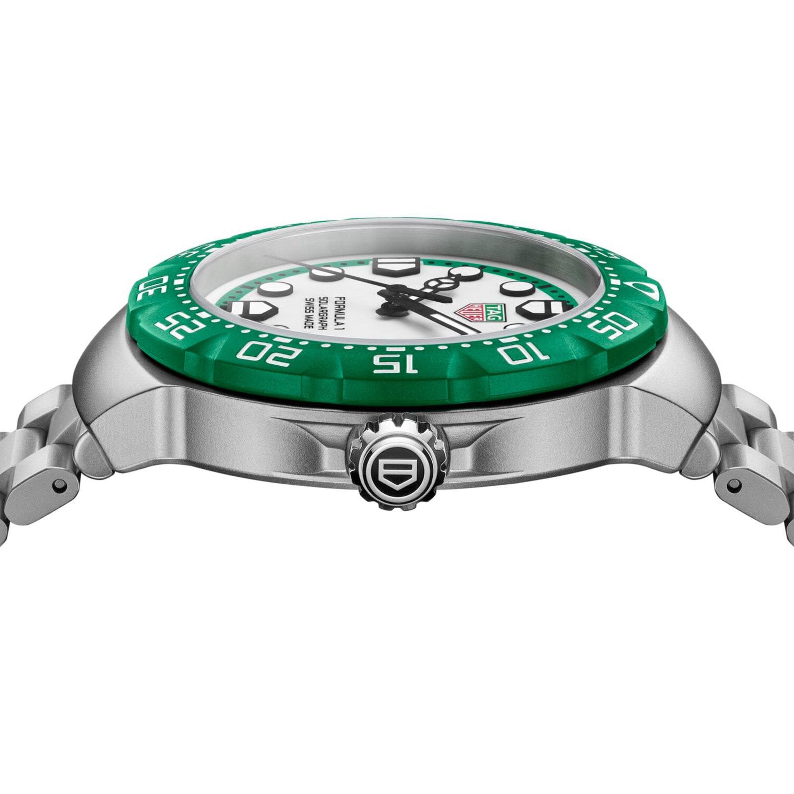 TAG Heuer Formula 1 Solargraph Limited Edition 38mm Mens Watch Green TAG Heuer Formula 1 Solargraph Limited Edition 38mm Mens Watch Green