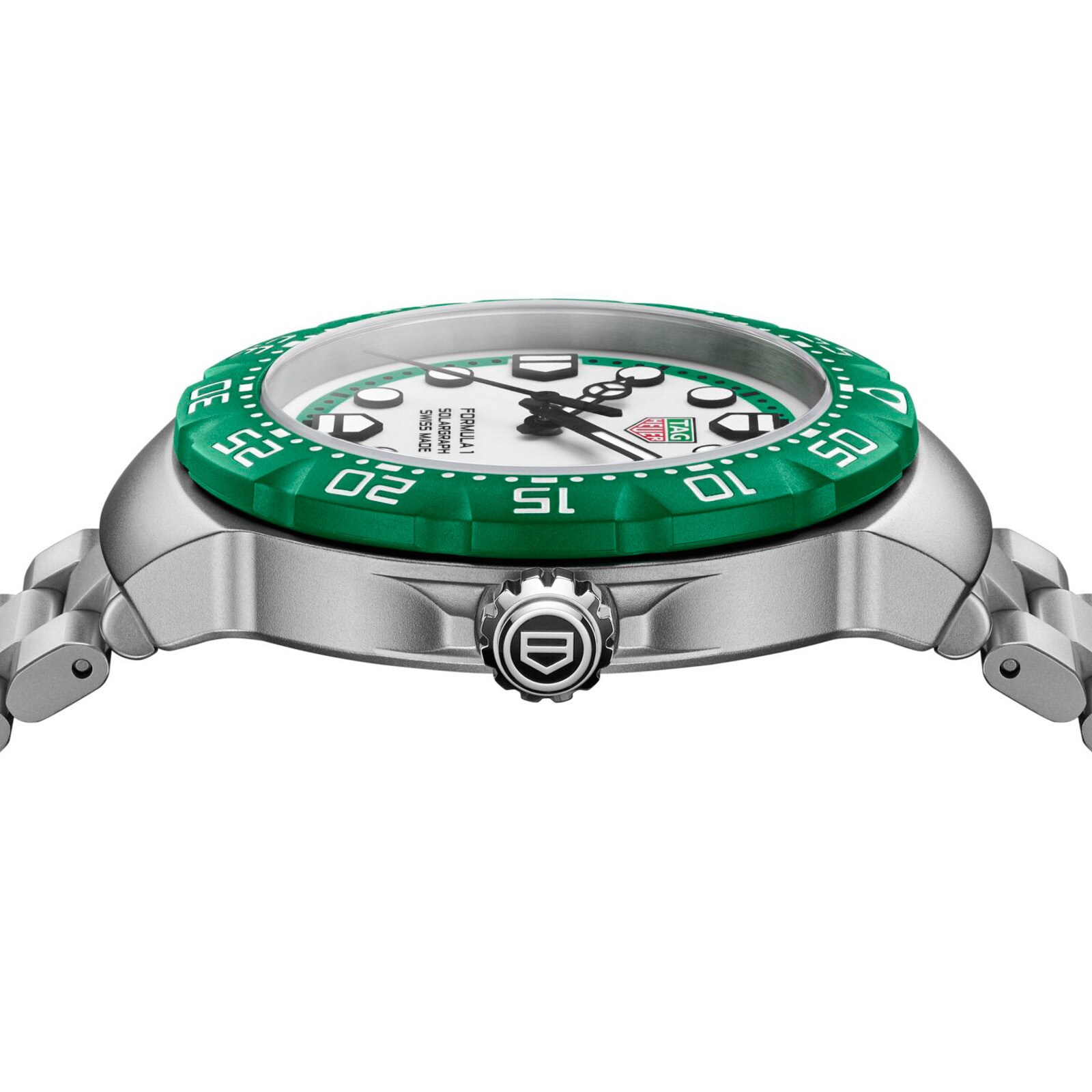 TAG Heuer Formula 1 Solargraph Limited Edition 38mm Mens Watch Green