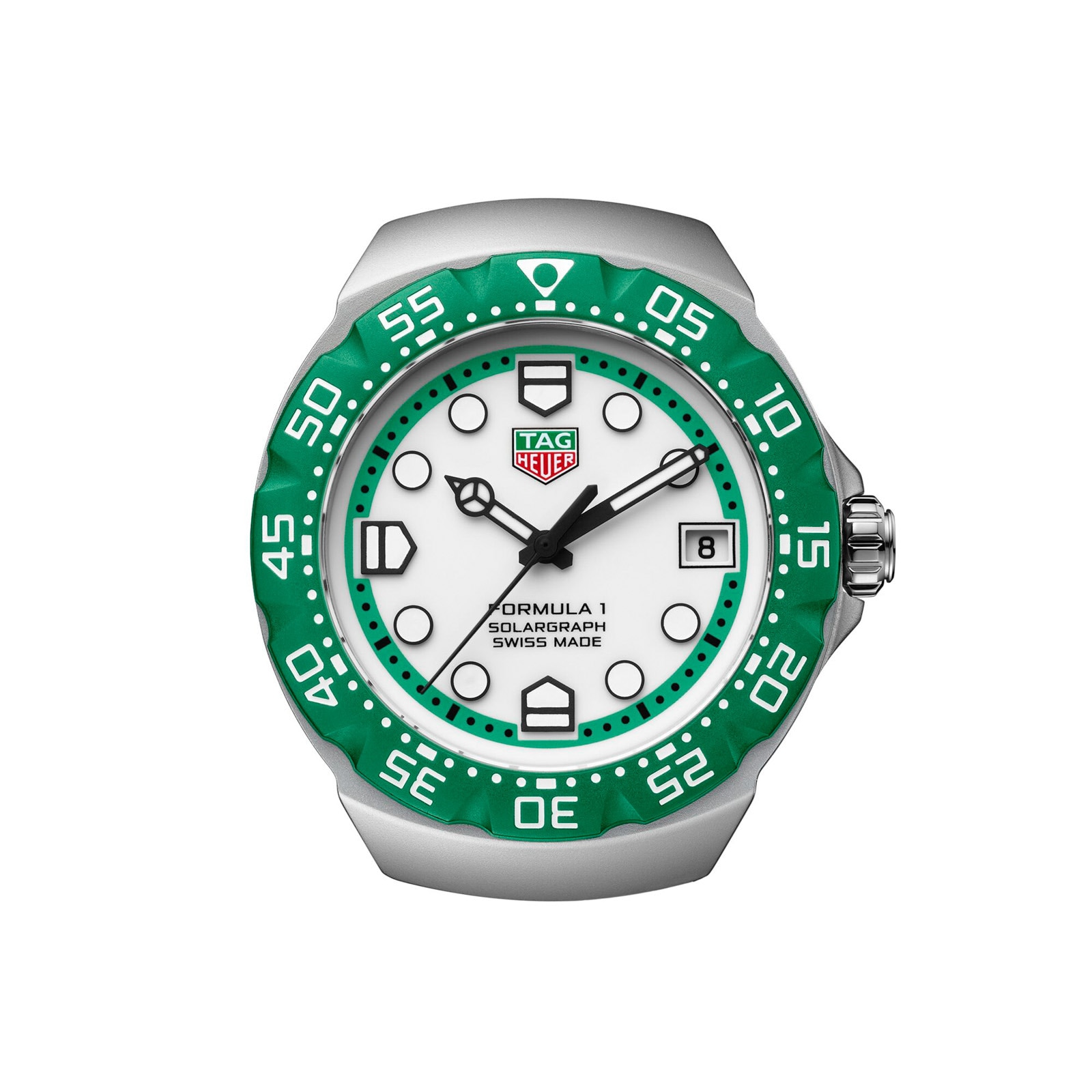 TAG Heuer Formula 1 Solargraph Limited Edition 38mm Mens Watch Green TAG Heuer Formula 1 Solargraph Limited Edition 38mm Mens Watch Green