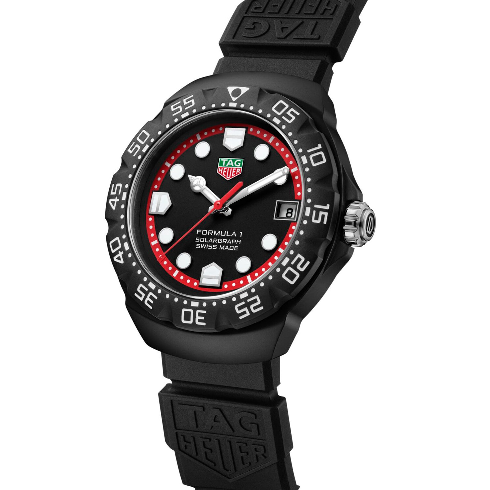 TAG Heuer Formula 1 Solargraph Limited Edition 38mm Mens Watch Black TAG Heuer Formula 1 Solargraph Limited Edition 38mm Mens Watch Black