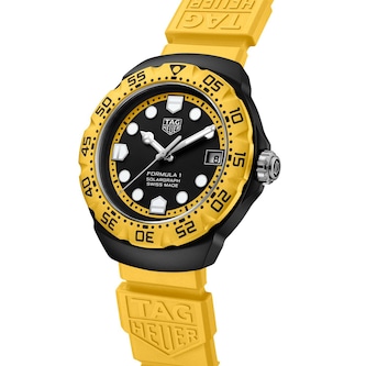 TAG Heuer Formula 1 Solargraph Limited Edition 38mm Mens Watch Yellow TAG Heuer Formula 1 Solargraph Limited Edition 38mm Mens Watch Yellow