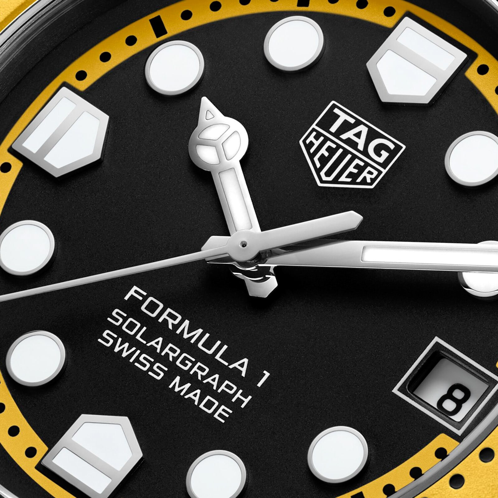 TAG Heuer Formula 1 Solargraph Limited Edition 38mm Mens Watch Yellow