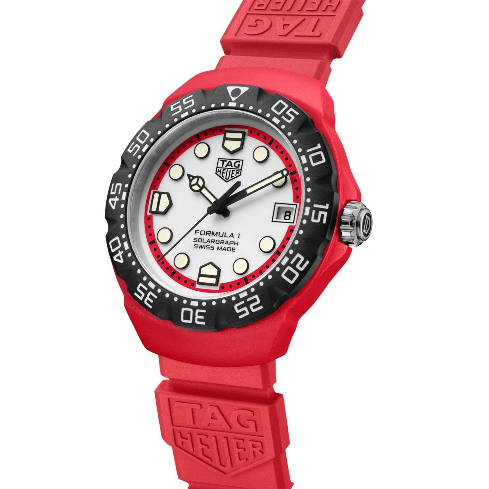 TAG Heuer Formula 1 Solargraph Limited Edition 38mm Mens Watch Red