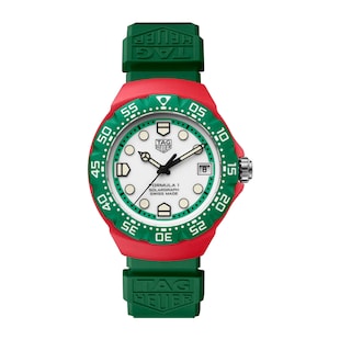 TAG Heuer Formula 1 Solargraph Limited Edition 38mm Mens Watch Green and Red