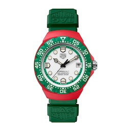 17382198 - Formula 1 Solargraph Limited Edition 38mm Mens Watch Green and Red