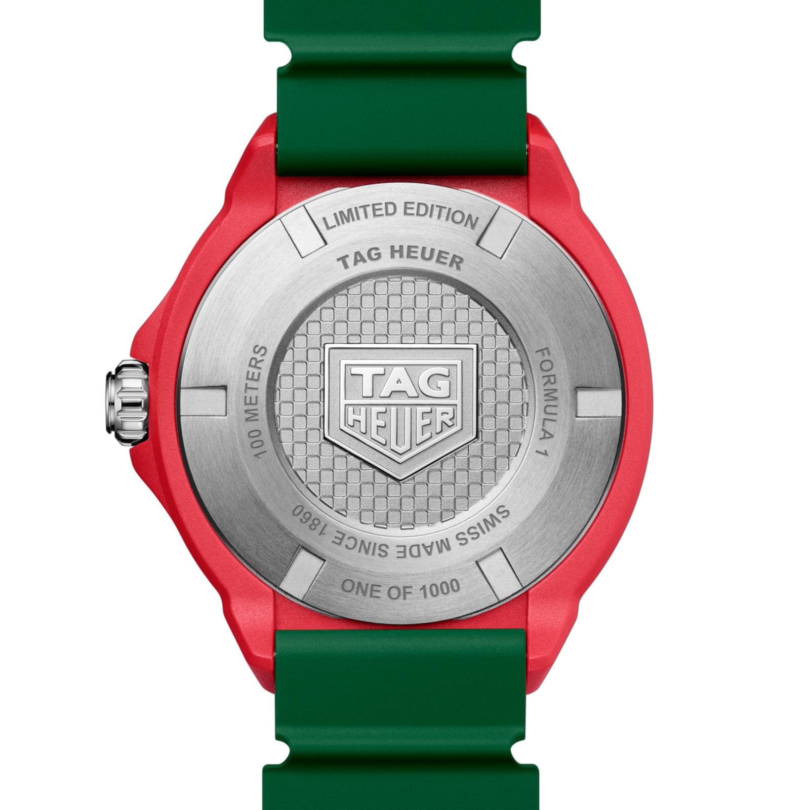 TAG Heuer Formula 1 Solargraph Limited Edition 38mm Mens Watch Green and Red