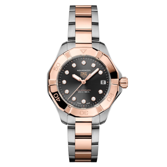 TAG Heuer Aquaracer Professional 200 Solargraph 34mm Ladies Watch Black