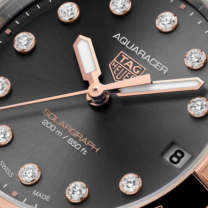 TAG Heuer Aquaracer Professional 200 Solargraph 34mm Ladies Watch Black