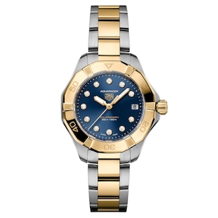 TAG Heuer Aquaracer Professional 200 Solargraph 34mm Ladies Watch Blue