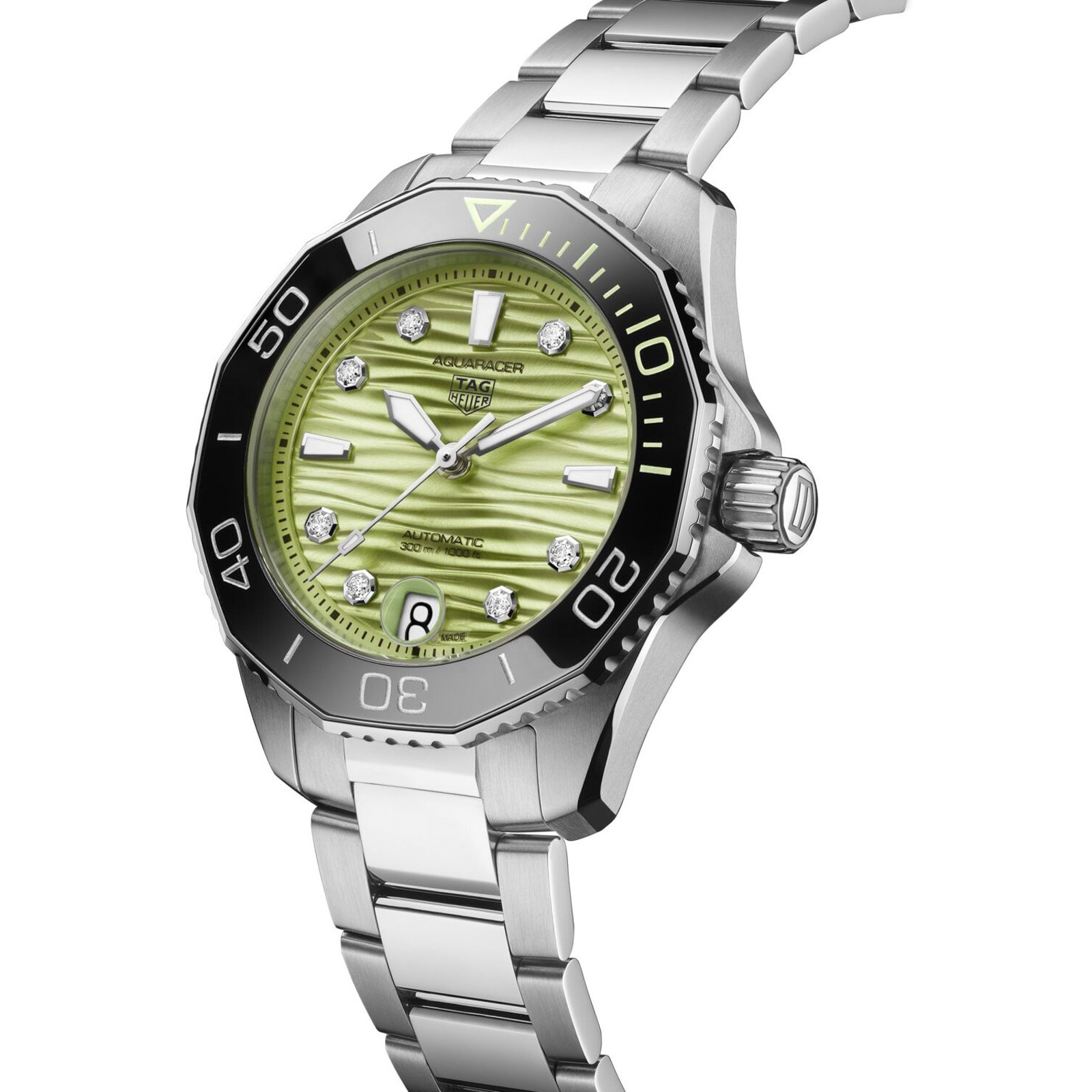 TAG Heuer Aquaracer Professional 300 36mm Ladies Watch Green TAG Heuer Aquaracer Professional 300 36mm Ladies Watch Green