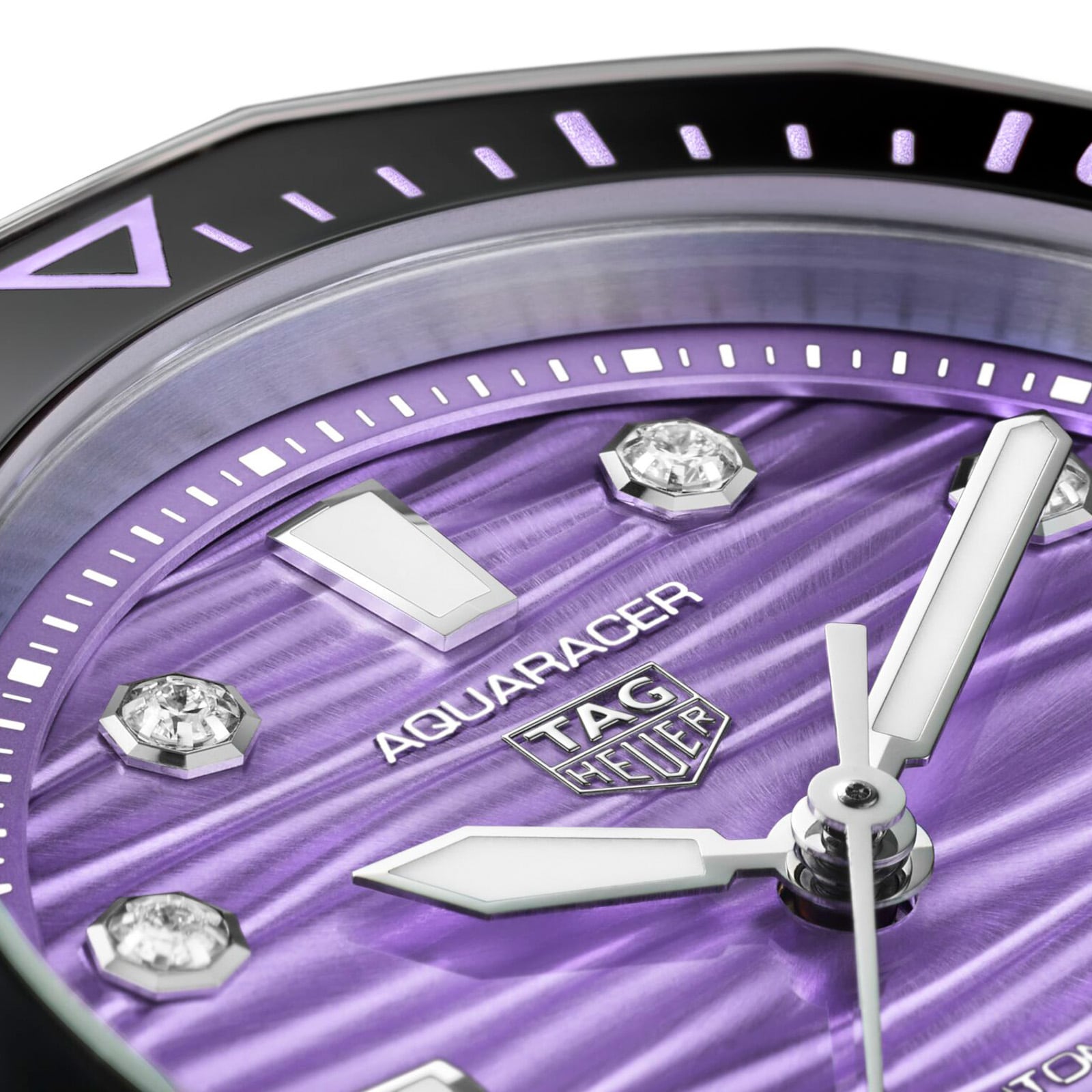 TAG Heuer Aquaracer Professional 300 36mm Ladies Watch Purple
