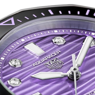TAG Heuer Aquaracer Professional 300 36mm Ladies Watch Purple