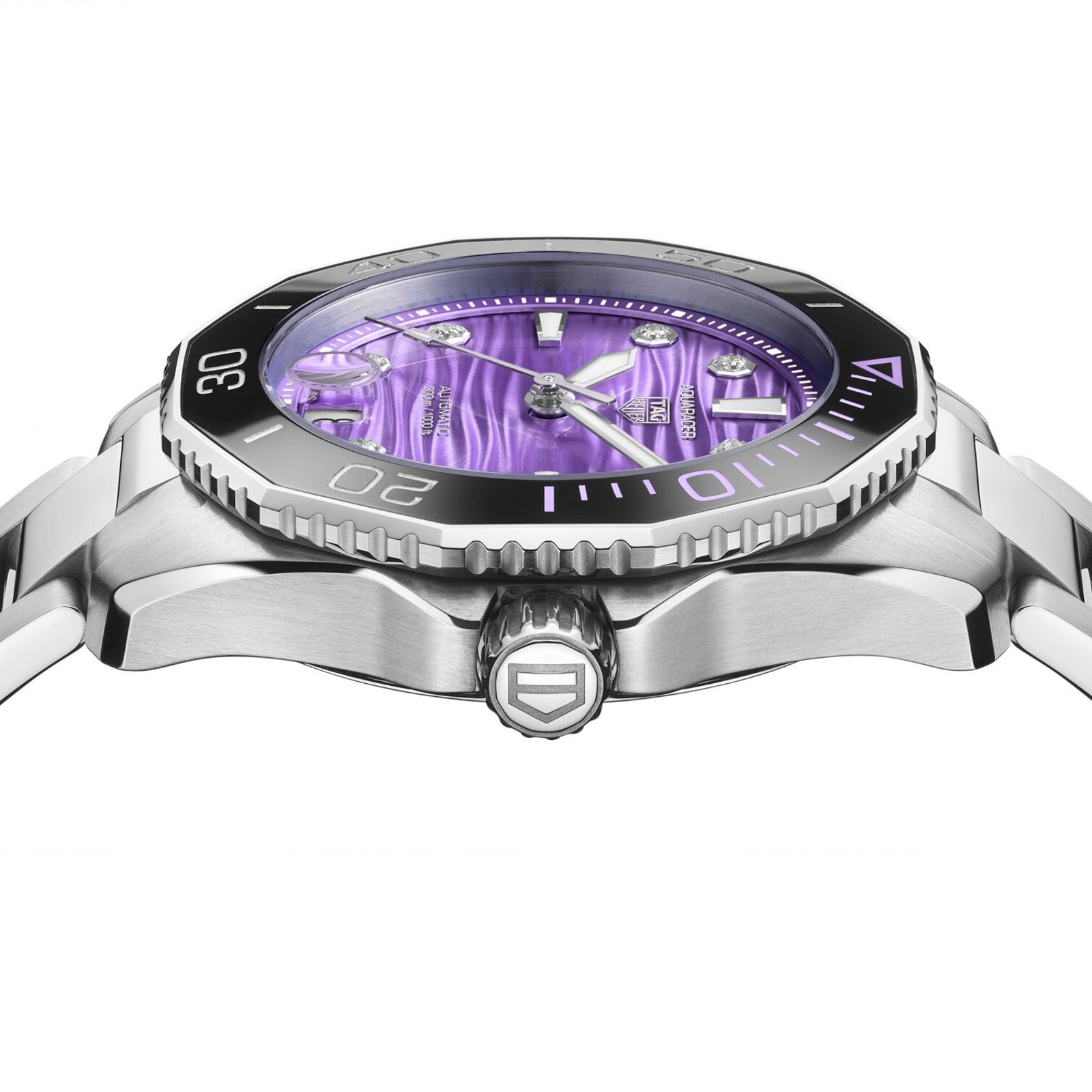 TAG Heuer Aquaracer Professional 300 36mm Ladies Watch Purple