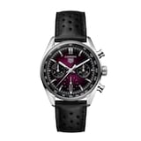 TAG Heuer Carrera Glassbox 39mm Mens Watch Purple