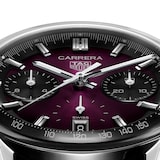 TAG Heuer Carrera Glassbox 39mm Mens Watch Purple