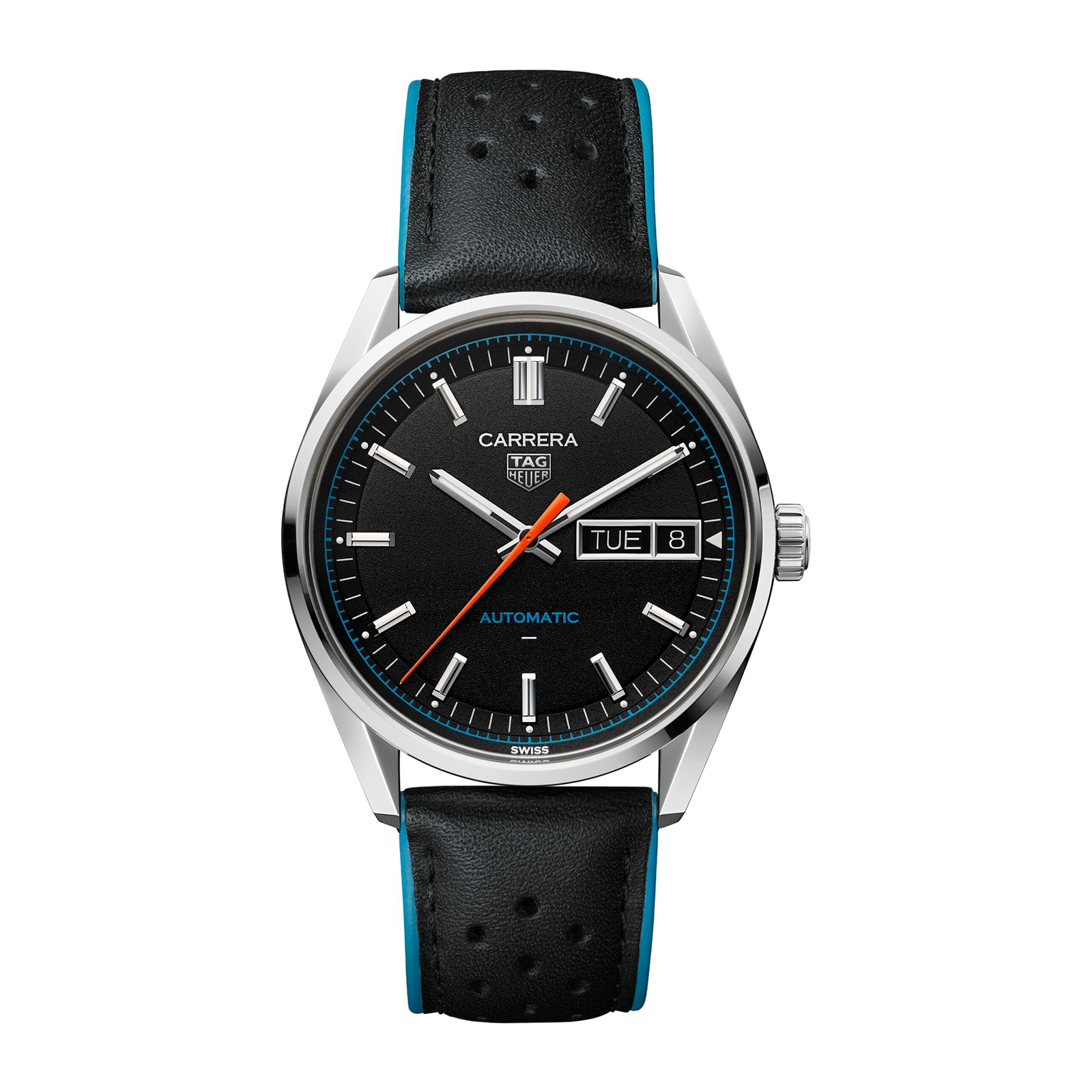 TAG Heuer Carrera Day-Date 41mm Mens Watch Black TAG Heuer Carrera Day-Date 41mm Mens Watch Black