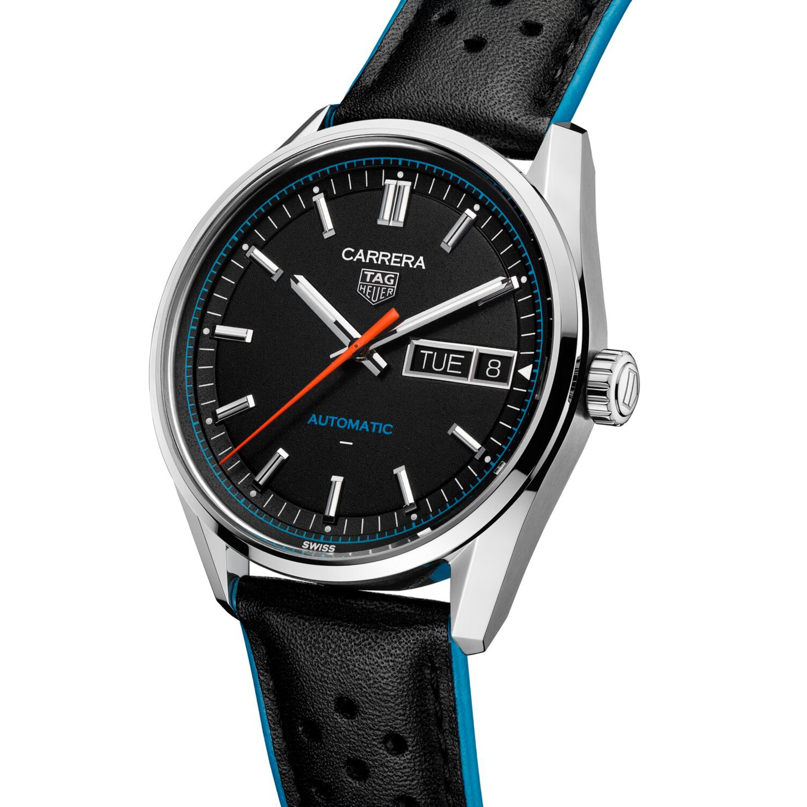 TAG Heuer Carrera Day-Date 41mm Mens Watch Black TAG Heuer Carrera Day-Date 41mm Mens Watch Black
