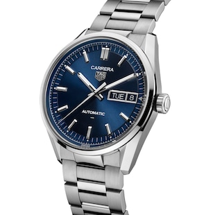 TAG Heuer Carrera Day-Date 41mm Mens Watch Blue