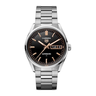 TAG Heuer Carrera Day-Date 41mm Mens Watch Black TAG Heuer Carrera Day-Date 41mm Mens Watch Black