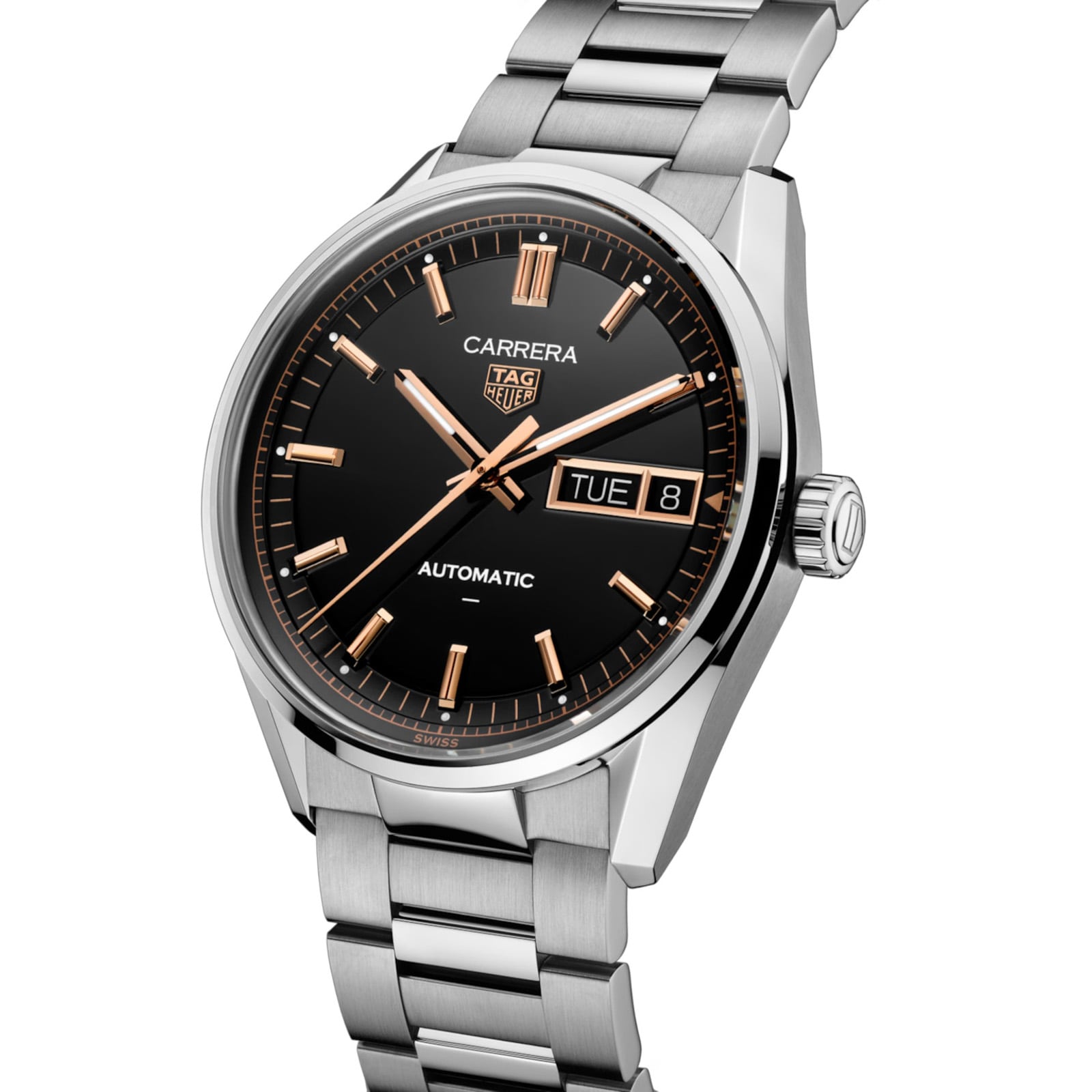 TAG Heuer Carrera Day-Date 41mm Mens Watch Black TAG Heuer Carrera Day-Date 41mm Mens Watch Black