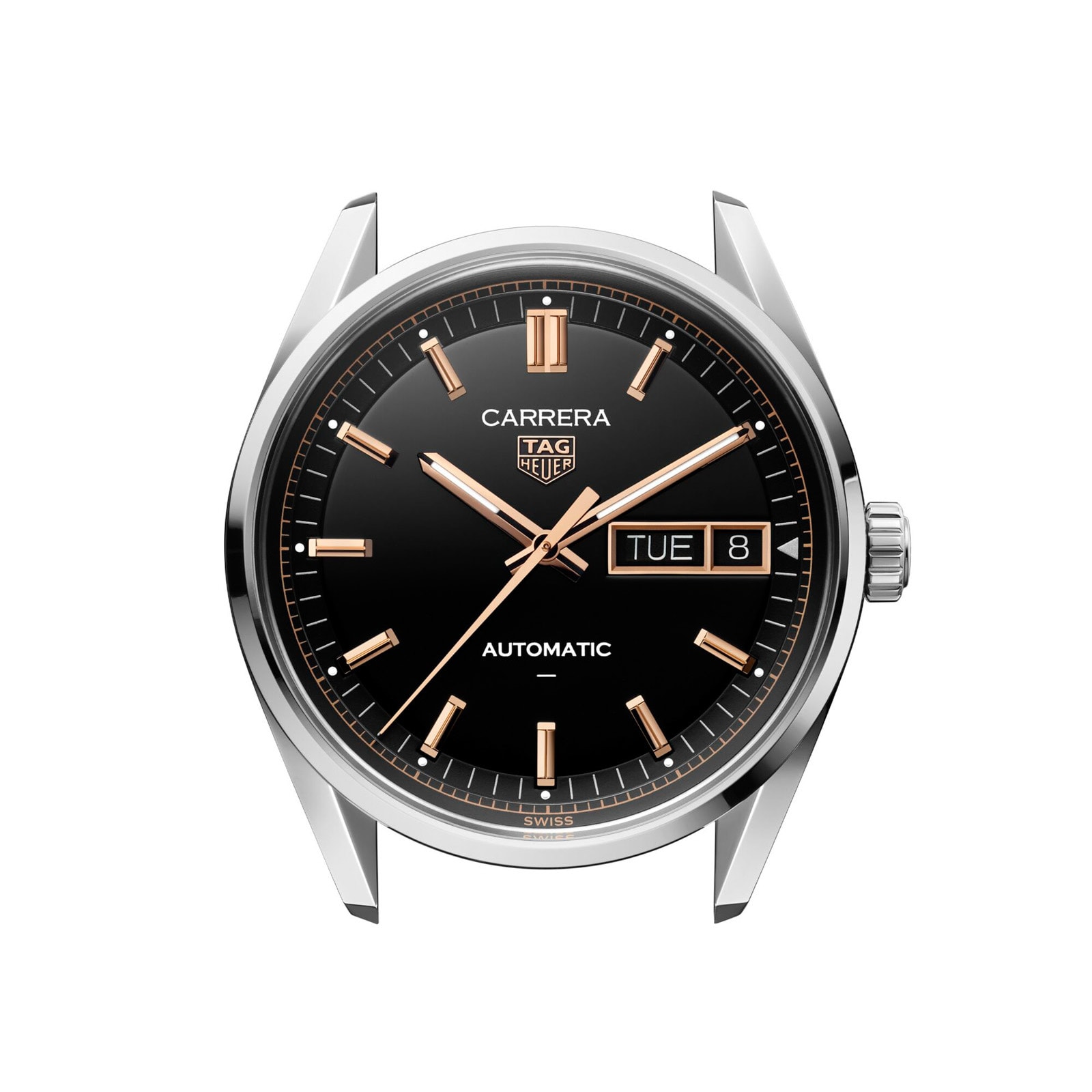 TAG Heuer Carrera Day-Date 41mm Mens Watch Black TAG Heuer Carrera Day-Date 41mm Mens Watch Black