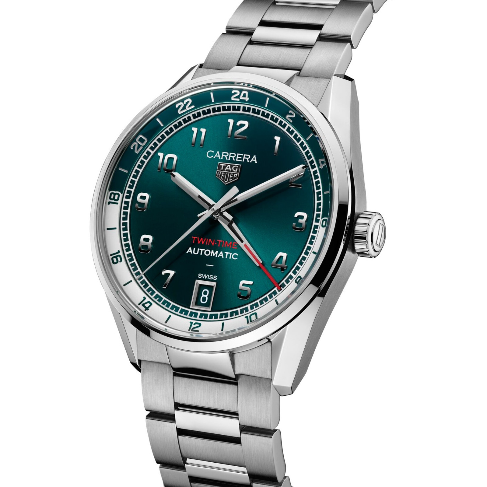 TAG Heuer Carrera Date 41mm Mens Watch Green TAG Heuer Carrera Date 41mm Mens Watch Green
