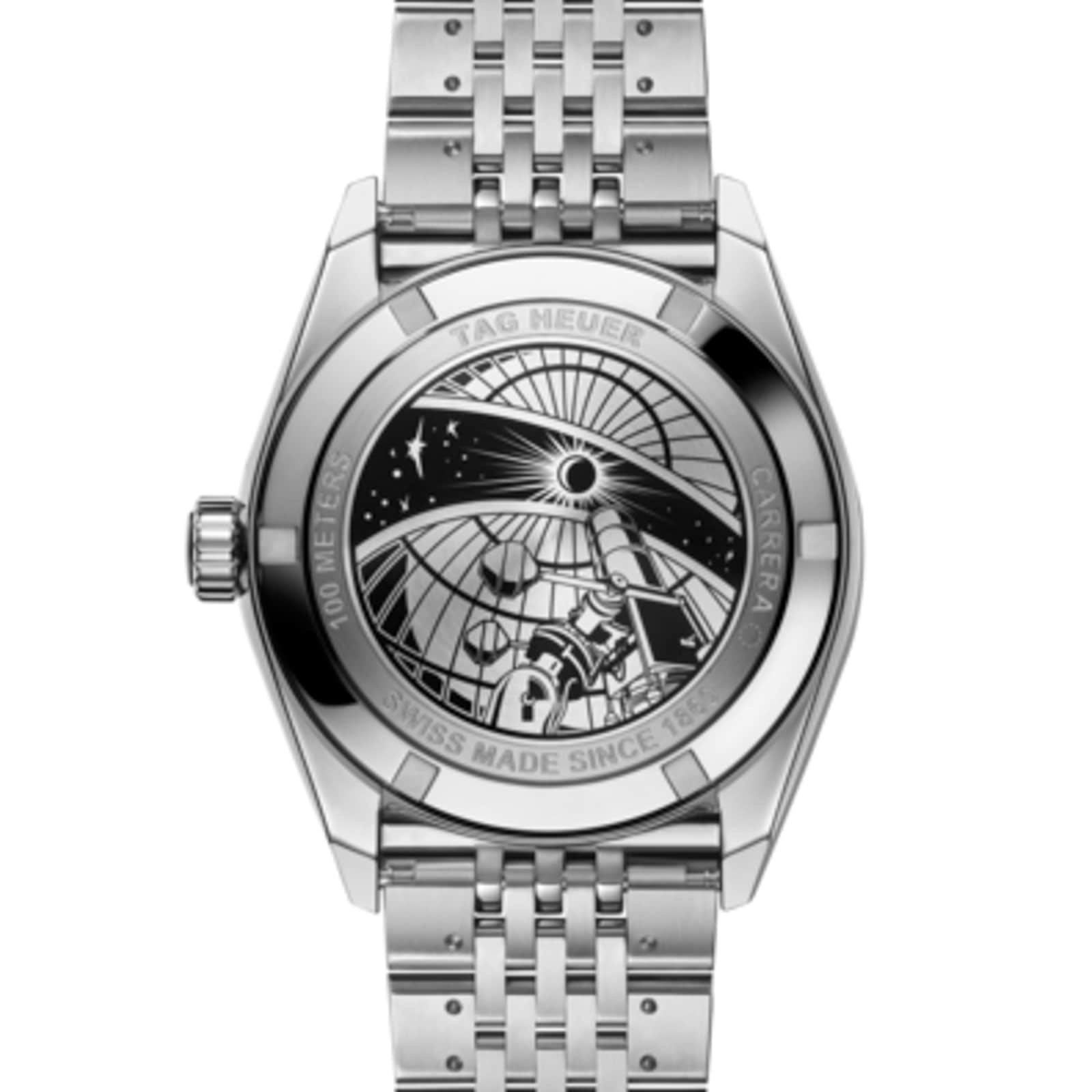 TAG Heuer Carrera Astronomer 39mm Mens Watch Silver
